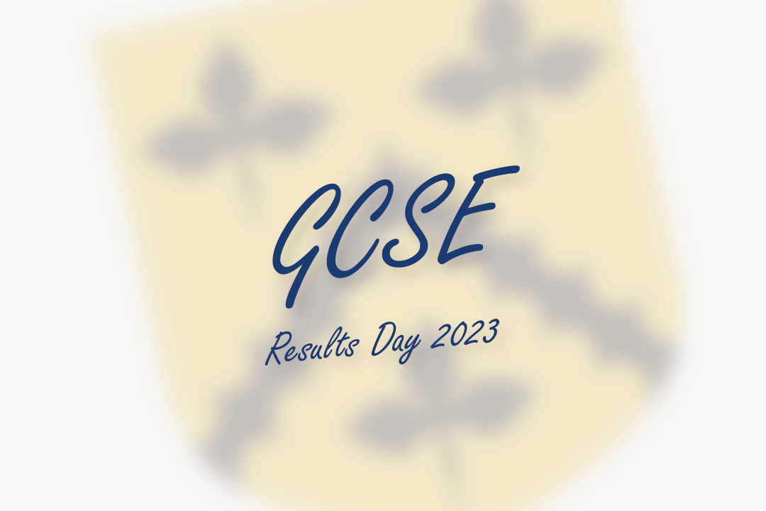 SJWMS logo with the text 'GCSE Results Day 2023' over the top of it