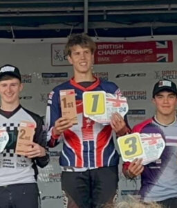 Reuben winning 1st place in the National BMX Championships